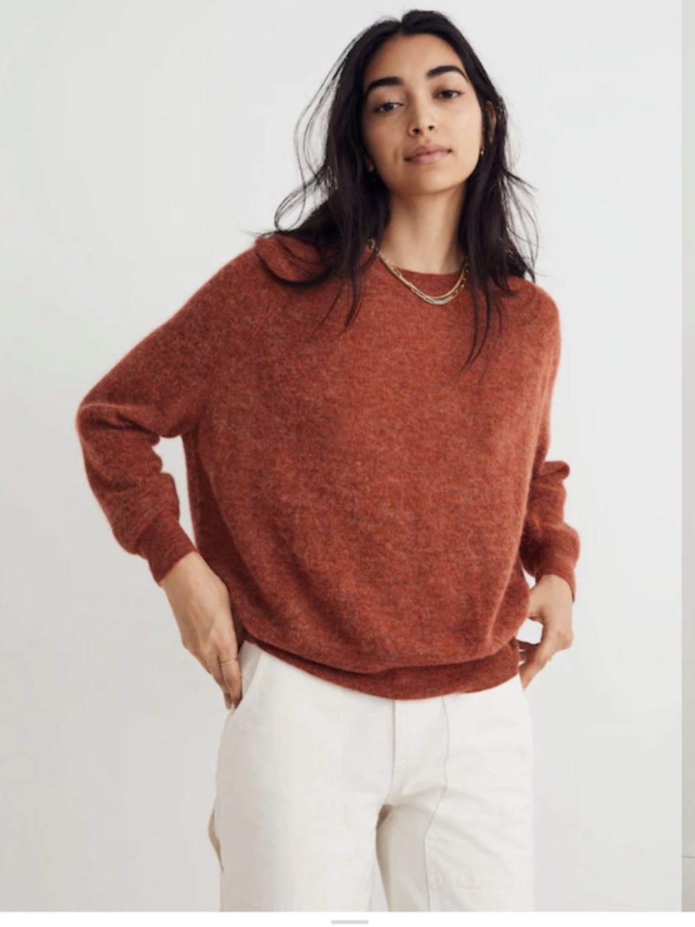 Madewell Elliston Crop Pullover Sweater